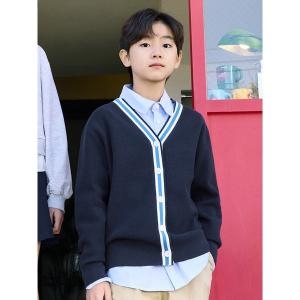 탑텐키즈 공용 브이넥 스웨터 가디건 MKF1EC3201_이미지