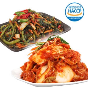 해뜰김치 해뜰 겉절이김치 2kg+열무얼갈이김치 2kg