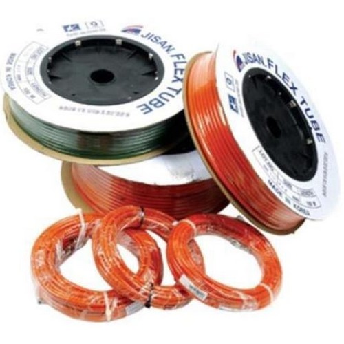 지산호스테크 우레탄 연질호스 주황 JS-UPC10615 (10mm x 15m)_이미지