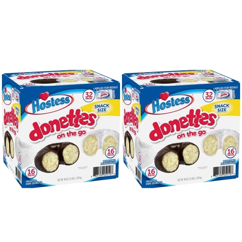 Hostess Donettes Donuts ȣ��Ƽ�� ȭ��Ʈ ���� �̴� ���� ����ũ ���� 3����32�� x2