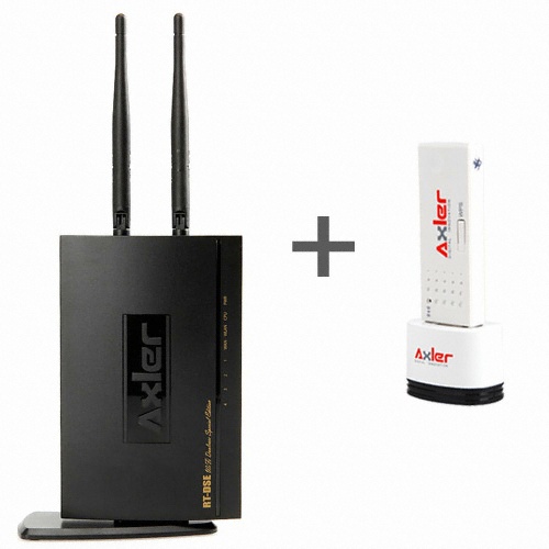 파테크 Axler RT-DSE 공유기 패키지 (+ UW300N PLUS USB 2.0 무선랜카드)_이미지
