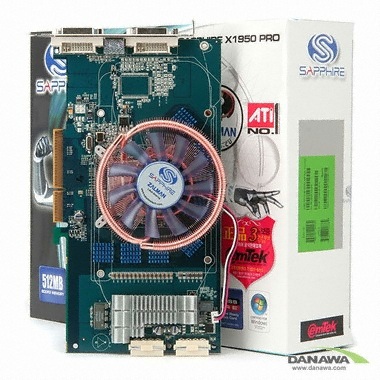 SAPPHIRE �󵥿� X1950Pro 512MB AGP VF9 �̿���