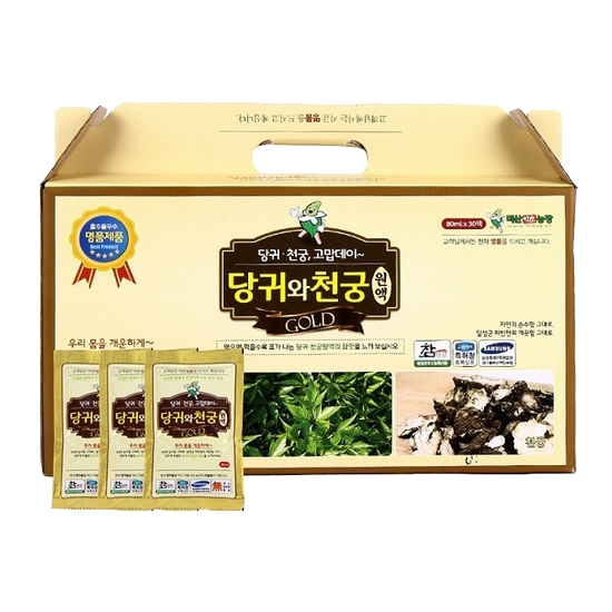 미산약초농장 엄지왕 당귀와 천궁 원액 80ml 30포 (1개)_이미지
