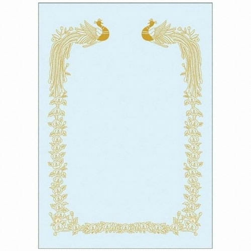 우진산업 금박 상장용지 봉황 A4 G17 (10매)