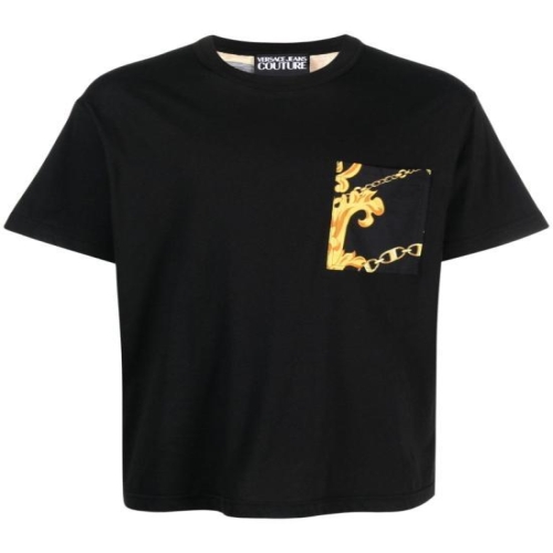 베르사체 반팔 티셔츠 75 GAH6R1 JS218 G89 BLACK GOLD_이미지