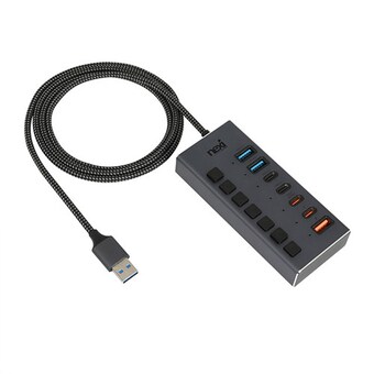 리버네트워크 NEXI NX-UH307-22AC-PD (7포트/<b>USB</b> <b>3.0</b>)