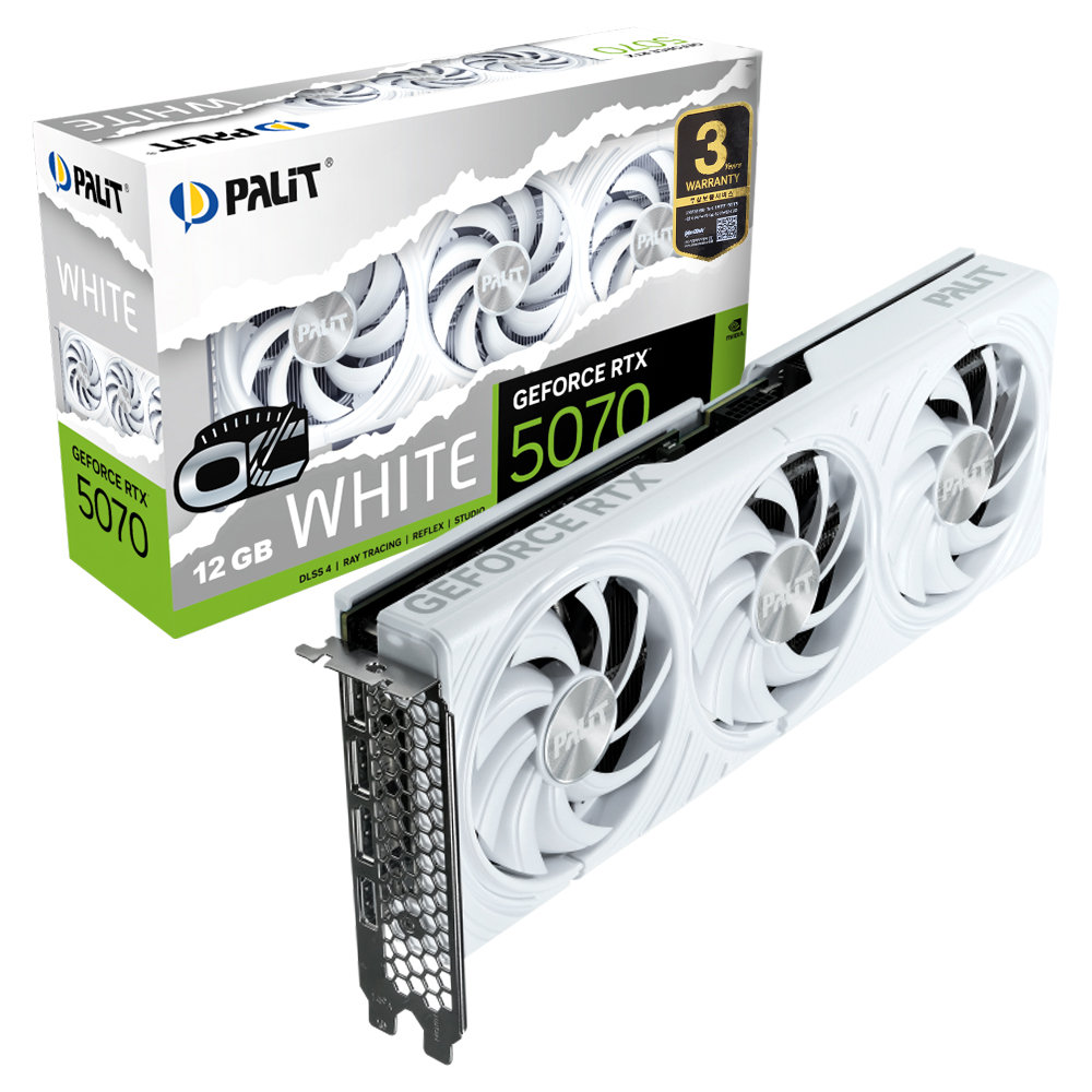 PALIT  지포스 RTX 5070 WHITE OC D7 12GB 이엠텍