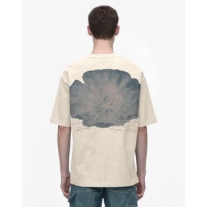 피그먼트 베이지 플라워 프린트 반팔티셔츠 JNTS5B302I2_이미지
