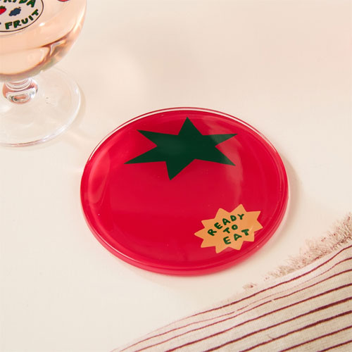 엠에이치앤코 모던하우스 파머스클럽 아크릴 토마토 모양 코스터_이미지