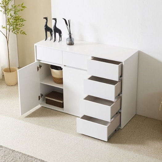 파로마 홈즈 아론 6칸 서랍 수납장 1200_이미지