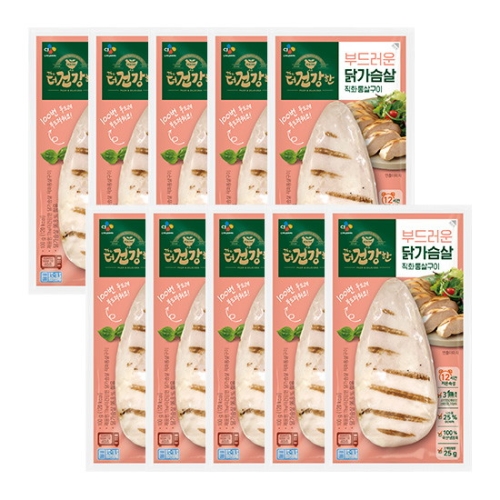 CJ제일제당 The더건강한 닭가슴살 직화통살구이 100g (10개)
