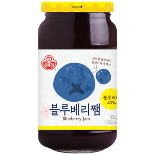오뚜기 블루베리쨈 500g (4개)