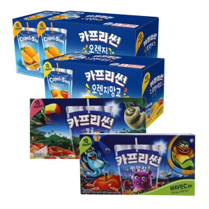 농심 카프리썬 200ml 오렌지20+정글10+오렌지망고10+펀알람10_이미지