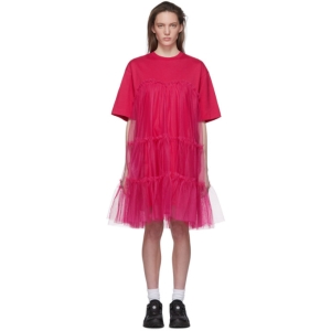  MSGM Pink Tulle T-Shirt Dress 상품이미지