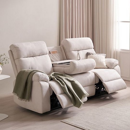 삼익가구 베르타 아쿠아텍스 패브릭 리클라이너 3인용_이미지