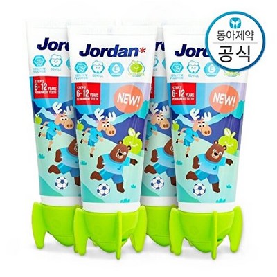 조르단 뉴스텝2 어린이 치약 포도향 90g (4개)