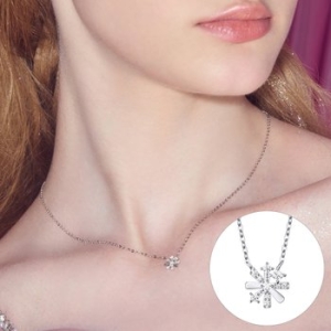 로즈몽 여성 실버 목걸이 팡파르 RA24D18J