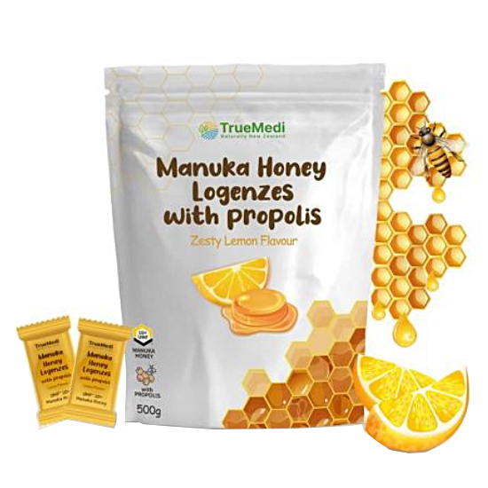트루메디 마누카꿀 프로폴리스 캔디 레몬맛 500g (해외)