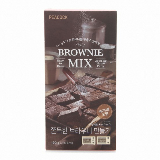 이마트 피코크 쫀득한 브라우니 만들기 190g (1개)