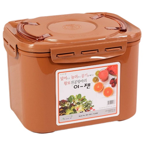  나우리 이젠 황토 진공항아리 사각 8.5L