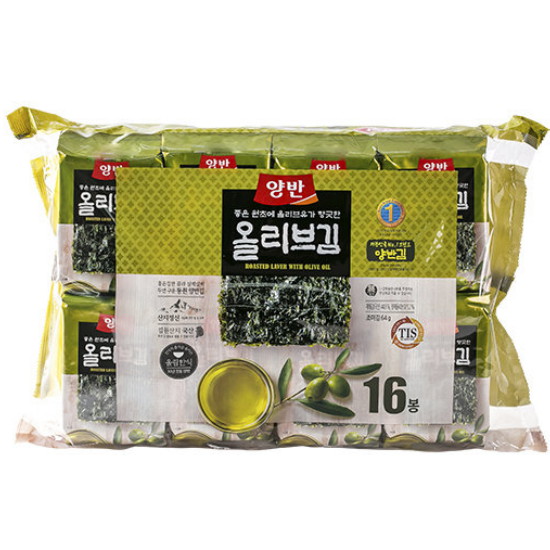 양반김 올리브유김 4g 16개입