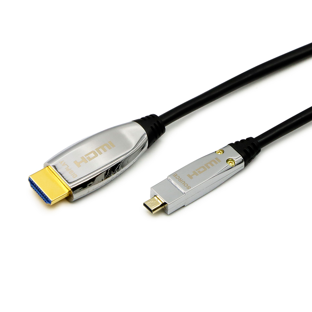 마하링크 하이브리드 광 Ultra HDMI to Micro HDMI v2.1 케이블 (ML-A8C005, 5m)_이미지