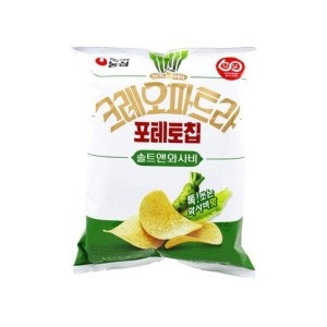 농심 크레오파트라 포테토칩 솔트앤와사비 86g (5개)