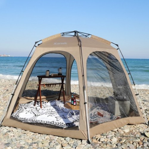 카르닉 빅스페이스 특대형 원터치 돔텐트 오트 베이지_이미지