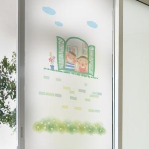 꾸밈 ij443_m-무점착유리시트_행복가득한봄날