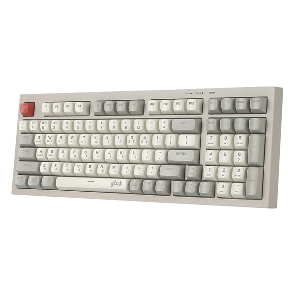 지클릭커 OFFICEPRO WK50 사일런스 M RGB 무소음 방수 무선 블루투스 98 (Retro Cappuccino)_이미지