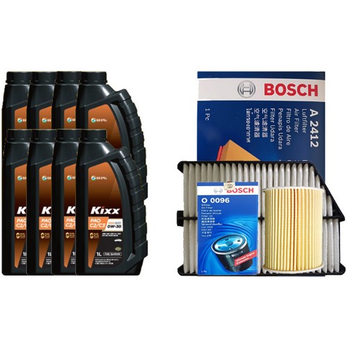 GS칼텍스 킥스 파오 C2/C3 0W30 8L + 보쉬필터 기아 스포티지R 2.0 디젤_이미지