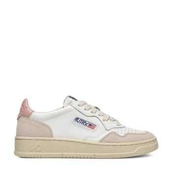 우먼 Medalist 로우 스니커즈 Brand Size 35 US 5 AULWLS37-LEAT SUEDEWHT POW 98..