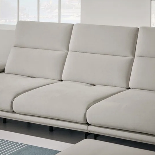 에싸 클로에 컴팩트 스윙기능 리브 패브릭 소파 4인용 (스툴포함)_이미지