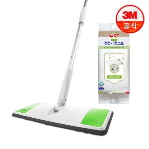 3M 스카치브라이트 대형 올터치 3세대 더블액션 <b>막대</b><b>걸레</b>+베이직 정전기 50매 2개외 리필