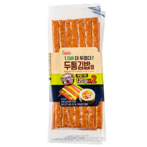 롯데웰푸드 롯데햄 두툼김밥햄 120g (2개)_이미지