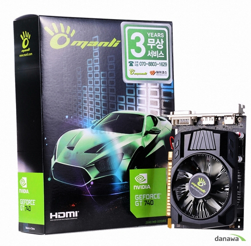 MANLI 지포스 GT740 Black Angel D5 2GB_이미지
