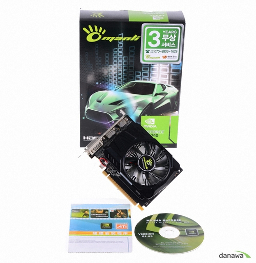MANLI 지포스 GT740 Black Angel D5 2GB_이미지