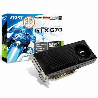 <b>MSI</b> 지포스 GTX670 PM2D2GD5/OC D5 2GB