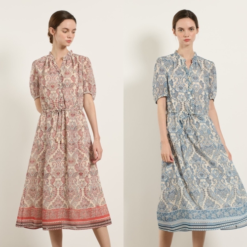 BCBG 여성 에스닉 스트링 원피스 B5M5O648_이미지