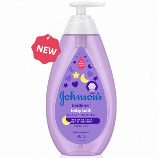 존슨즈베이비 베드타임 바스 펌프형 500ml (3개)_이미지