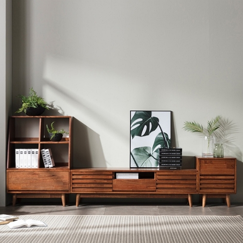 스코나 카트린 원목 거실장세트 2700