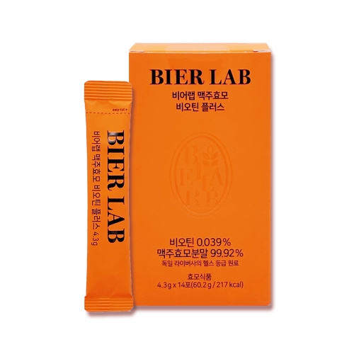 우리바이오 비어랩 맥주효모 비오틴 플러스 14포 (12개)_이미지