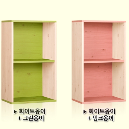 하우디가구 칸높은 2단 칼라 공간박스_이미지