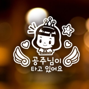 제제데코 천사날개 공주님이 타고있어요 반사 아기가타고있어요