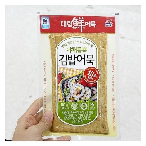 사조대림 대림선 야채듬뿍 김밥어묵 100g (3개)_이미지