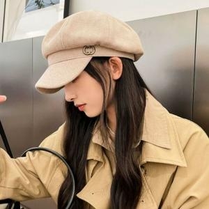 프린세스 19598135- 라일리 Rly 빈티지 베이직 곡선 클래식 디자인 베레모