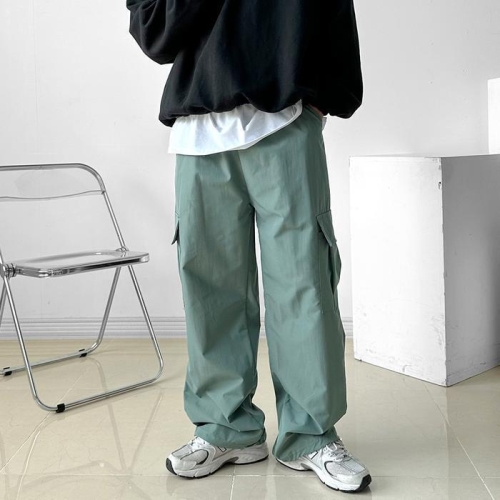남성 데일리 지킨 Y2K 카고 와이드 팬츠 바지 31299092_이미지