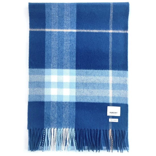 버버리 캐시미어 자이언트 체크 프린지 머플러 80226821