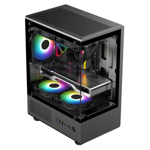 투민시스템 TM300 RGB 강화유리 (블랙)_이미지