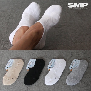 남성용/이중바닥 스포츠 덧신 5켤레 / 페이크삭스 양말 덧버선 실리콘 안벗겨지는 청산양말